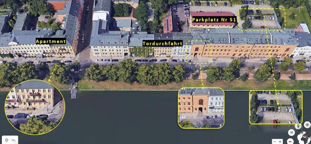 Das Ferienapartment Alexandrine Direkt Am Pfaffenteich Mit Eigenem Parkplatz Шверін Екстер'єр фото